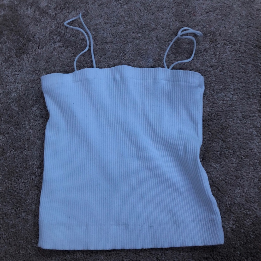 White American eagle crop top